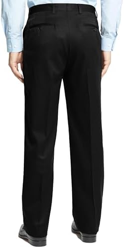 Men's Cozy Hidden Expandable Waist Dress Pants | Premium Stretch Texture Weave Work to Weekend Pants
