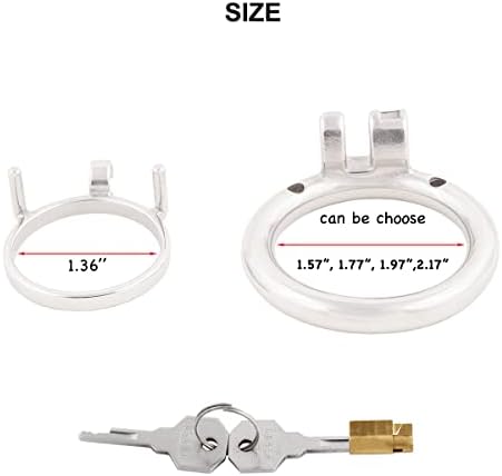 Male Chastity Device Stainless Steel Small Penis Ring Easy to Wear Male Virginity Lock J12245 45mm