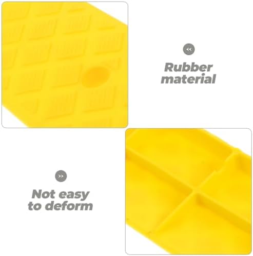INOOMP Rubber Door Threshold Ramp for Home Entrance Non-Slip Wheelchair Ramp Mat 50x13x4cm for Indoor Outdoor Use