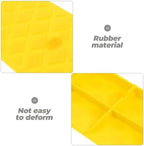 INOOMP Rubber Door Threshold Ramp for Home Entrance Non-Slip Wheelchair Ramp Mat 50x13x4cm for Indoor Outdoor Use
