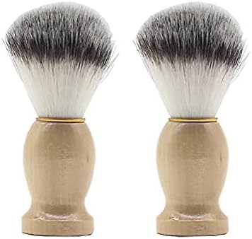 Men's Shaving Brush with Wood Handle Shave Brushes Shave Cream Brush for Men Hair Salon Tool
