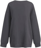 Women's Halloween Sweatshirt Cute Ghost Graphic Pullover Tops Funny Novelty Pumpkin Print Crewneck Sweatshirts