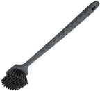 SPARTA 40501EC03 Plastic Large Scrub Brush, Kitchen Brush, Utility Brush With Long Handle For Cleaning, 20 Inches, Black