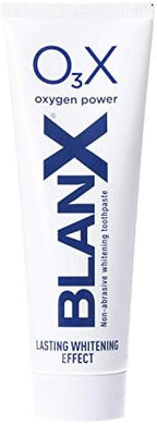 BlanX Pro Shine Whitening O3X Oxygen Power Non-Abrasive Peroxide Free Toothpaste - 75ml (Pack of 3)