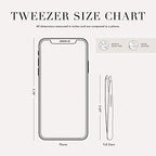 Tweezerman Stainless Steel Point Tweezer - Eyebrow Precision Tweezers, Facial and Ingrown Hair Removal (Midnight Sky)