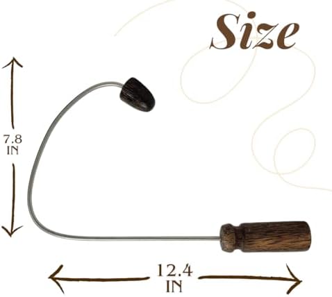 Traditional Thai Massage Wooden Stick Tool, Reflexology Hook, Shoulder Massager(Palm Wood)