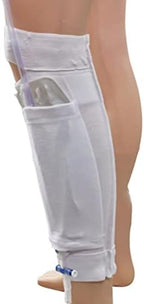 Catheter Leg Bag Holder Calf Catheter Leg Strap Urinary Drainage Tube Holder Catheter Stabilization Device Anti Slip Anti Irritation Catheter Holder Elastic Calf Catheter Brace (M)