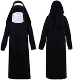 Nun Costumes for Women - Nun Outfit with Headpiece for Cosplay & Party Dress Up (2 Pcs)