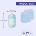 40Pcs Disposable Duster Refills, Electrostatic Fluffy for Cleaning Replacement Refills Bulk for Home Office Ceiling Surface Corner Dusting