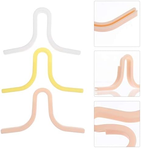EXCEART Anti- Fog Nose Bridge Pads Strip Self- Adhesive Face Inner Support Frame Eyeglasses Nose Pads Plastic Seal Nose Cushion Holder Eyeglasses Strip