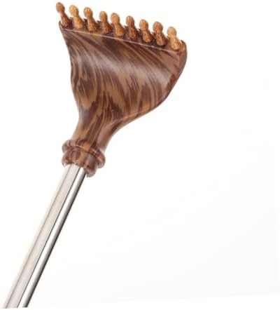 Retractable Wooden Back Scratcher Purple Sandalwood 20 Extendable Body Massager Tool for Adults Portable Itching Relief Device for Seniors and Travel