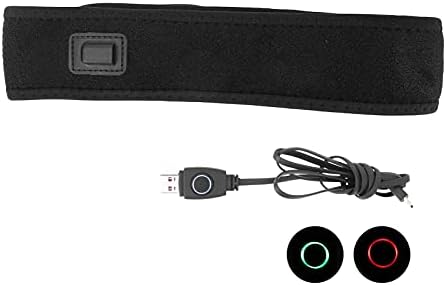 Heated Head Wrap, 5V Electric Head Wrap, Carbon Heating 3 Gears Temperature Adjustment Head Belt Wrap Black