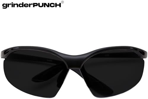 grinderPUNCH Full Lens Magnification Safety Glasses Readers ANSI Z87 Impact Resistant Diopter Magnifying Reading Glasses