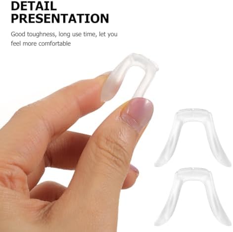 COHEALI 3pcs U Shaped Eyeglasses Nose Pads Bridge, Soft Silicone Non-Slip Glasses Nose Pad Replacement Cushions for Comfortable Eyeglass & Sunglass Bridge Support
