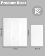 Goodluck 100-Pack White 3-Ply Disposable Guest Napkins, 13 x 16 Inch Large Paper Hand Towels for Bathroom, Soft & Absorbent Dinner Napkins for Party, Wedding, New Year, Wedding, Birthday Party