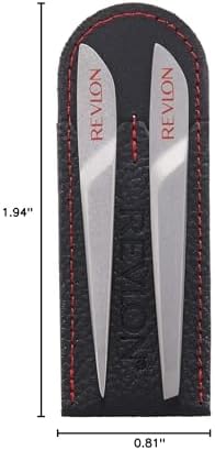 Revlon Salon Pro Mini Tweezer Set, Slanted and Pointed Tip Tweezer, Made with Corrosion Resistant Stainless Steel