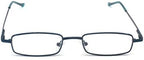 Ultra Slim Compact Lightweight Tube Reading Glasses with Portable Clip Aluminum Case