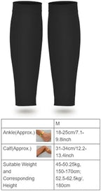 Compression Socks, 20-30mmHg Calf Compression Sleeves, Footless Compressed Socks for Varicose Veins, Shin Splints, Edema Recovery Maternity, Cycling Running Travel, Women & Men