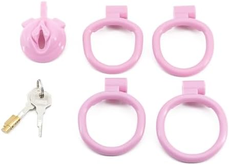 Men's Eco Resin Safety Cage Control Cage, Loyalty and Trust (USA17) (Pink)