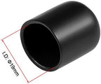 uxcell 20pcs Rubber End Caps 19mm ID Vinyl Round Tube Bolt Cap Cover Thread Protectors Black