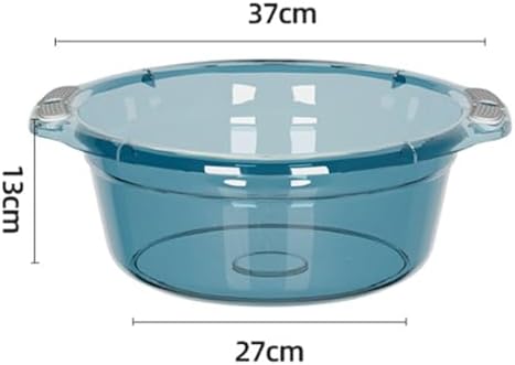 Wash Basin, Plastic Round Hospital Bedside Laundry Soaking Tub Portable Dish Wash Tub for Washing Cleaning Foot Bath (XL)