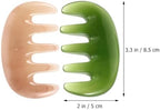 FRCOLOR Wide Tooth Scalp Massage Comb Hair Care Tool Acupoint Massage Scraping Comb for Relaxation and Physical Therapy 3.34X1.96X0.59In