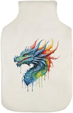 Azeeda 'Colourful Dragon' Hot Water Bottle Cover (HW00050483)