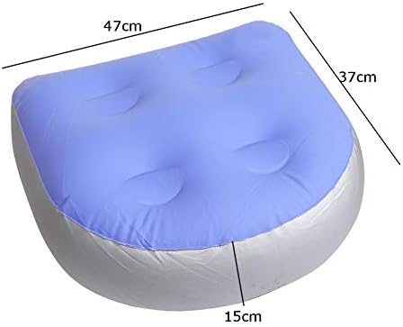 Spa and Hot Tub Booster Seat Inflatable Bathtub Massage Cushion Massage Mat with Suction Cups Soft Back Support Bath Spa Pad For Adults Kids