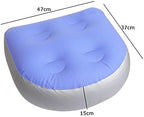 Spa and Hot Tub Booster Seat Inflatable Bathtub Massage Cushion Massage Mat with Suction Cups Soft Back Support Bath Spa Pad For Adults Kids