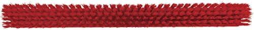 Vikan 31944 Broom,Push,Soft/Stiff,24",PP/PBT,Red