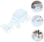 2Pcs Carriage Candy Boxes for Wedding Party Favors Packaging Container for Candy Storage Elegant Treat Holder for Celebrations Decorative Candy Packing Box