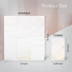 Stylish Gold Dinner Napkins, 100 White and Gold Napkins, Disposable Party Napkins, 7.5x4.25 Inch Wedding Napkins for Reception, 3-Ply Dinner Napkins, Disposable Napkins for Party, Gold Paper Napkins