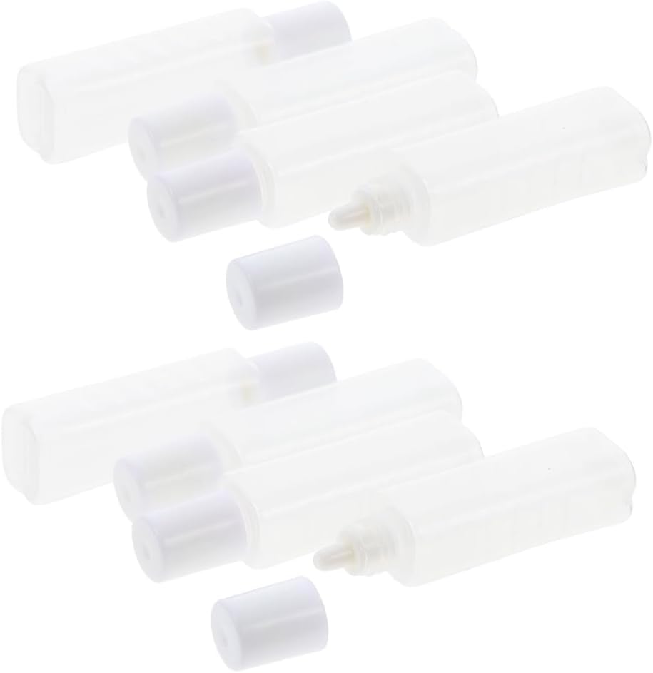 Healifty 30PCS 3ML Empty Plastic Squeezable Eye Liquid Dropper Bottles with Screw Cap, Portable Travel Empty Cosmetic Lens Care Bottle, Mini Refillable Plastic Droper Bottle
