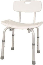 Shower Stool Aluminium with Backrest