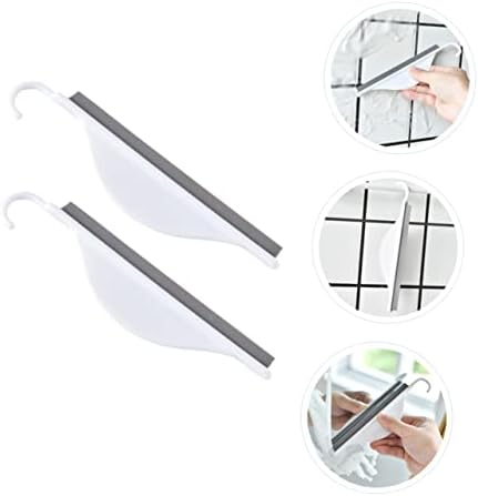 2pcs Silicone Mirror Wipe Squeegee Glass Cleaning Tool for Bathroom and Kitchen Easy to Use Protects for and Tiles
