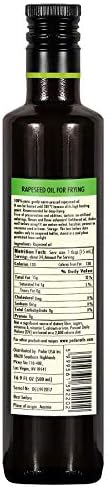 PÖDÖR Premium Rapeseed Oil for Frying - 16.9 fl. Oz. - Hot-Pressed, 100 % Natural, Vegan, Gluten-Free, Non-GMO in Glass Bottle