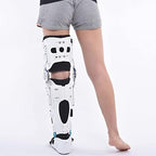 Knee Joint Fixed Brace Full Leg Brace, Adjustable Post Op Knee Support Immobilizer, Breathable Thigh Knee Ankle Foot Supports Orthosis for Torn Acl, Meniscus Tear, Pcl, Surgery R