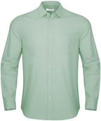 JEKAOYI Button Down Linen Shirts for Men Casual Long Sleeve Regular Fit Cotton Beach Shirts with Pocket