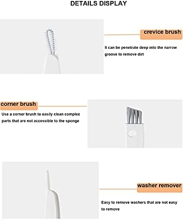Tiny Cleaning Brush-Mini Multi-Functional Crevice Cleaning Brush, Water Bottle Cleaning Tools for Bottle Cup,Nursing Bottle Cup-1 Pack (Black)…