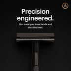 MANSCAPED® The Plow® 2.0 Premium Single Blade Double-Edged Safety Face Razor for Men