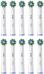 Oral-B Pro Cross Action Toothbrush Heads for Electric Toothbrush, Pack of 10, Suitable for a Post Box