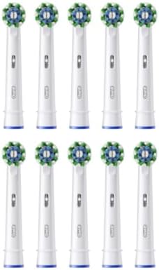 Oral-B Pro Cross Action Toothbrush Heads for Electric Toothbrush, Pack of 10, Suitable for a Post Box