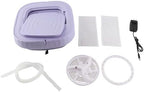 Dpofirs Portable Washing Machine, Automatic ABS and PP Mini Folding Washing Machine 110-240V RV with Drain Pipe (US Plug 100‑240V)
