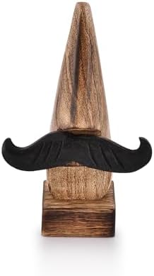 Nirvana Class NIRMAN Wooden Eyeglass Spectacle Holder Handmade Nose Shaped Stand for Office Desk Home Decor Gifts (2" x 2" x 6")