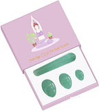 Yoni Egg Kege Ball 100% Natural Jade Women Kegel Exerciser Drilled and Undrilled Feminine Balls,Undrill Set with Box