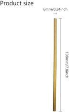GDMINLO 100 Pack Kraft Paper Straws Biodegradable co-Friendly Drinking Bulk for Party Supplies, Bridal/Baby Shower, Birthday, Mixed Drinks, Weddings, Restaurant, Food Service