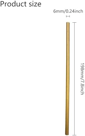 GDMINLO 100 Pack Kraft Paper Straws Biodegradable co-Friendly Drinking Bulk for Party Supplies, Bridal/Baby Shower, Birthday, Mixed Drinks, Weddings, Restaurant, Food Service