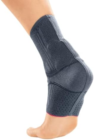 medi Achimed Knit Ankle Support for Men & Women - Achilles Brace, Compressive Foot Wrap, Post-Surgical, Moderate Support Ankle Stabilization, VI, Silver