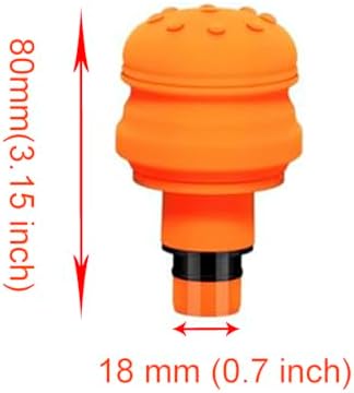 Massage Gun Heads,2 PCS Air-Cushion-Head Massage Gun Attachments,0.75 Inch Diameter Massage Gun Replaceable Soft Heads,19mm Diameter Muscle Massager Attachments for Back Massager Exchanging
