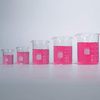 Graduated Glass Measuring Low Form Beaker Set (50ml+100ml+250ml+400ml+600ml)